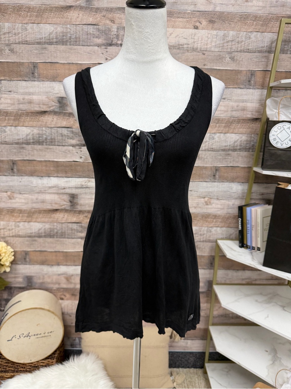 Burberry Black Babydoll Sleeveless Small